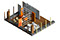 Jeremy Conway Design for Sex and the City 2.&nbsp; Samantha's PR Office in Times Square. CAD model render